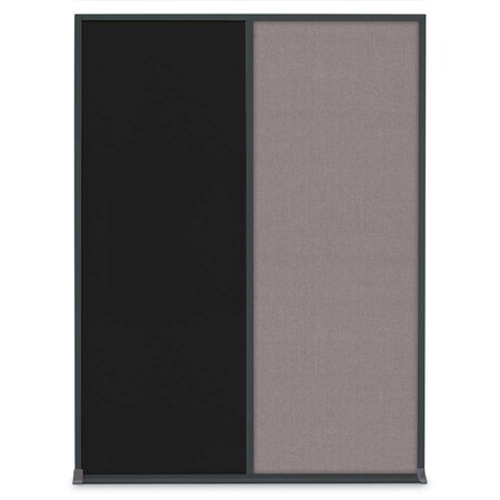 United Visual Products Single Door Radius Plus Corkboard, 18"X, UV8000PLUS-BRONZE-SURF UV8000PLUS-BRONZE-SURF